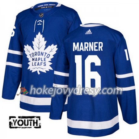 Dětské Hokejový Dres Toronto Maple Leafs Mitchell Marner 16 Adidas 2017-2018 Modrá Authentic